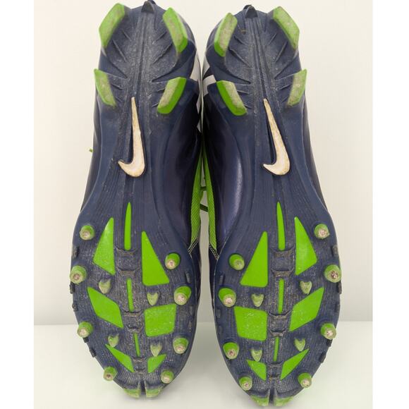 Nike Vapor Pro Green & Blue Football Cleats Men's 13 543924-329 - Picture 7 of 8